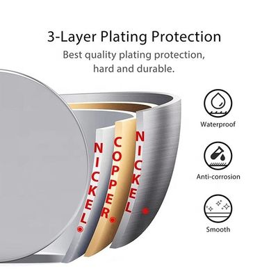 Ímãs de terras raras Ímãs de neodímio compostos Personalizados Permanente Forte N52 Bloco redondo