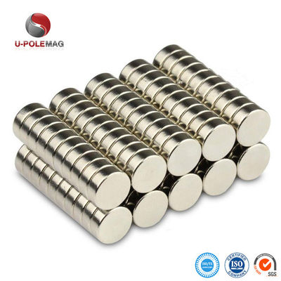 Mini redondo ímã de disco de neodímio D10 N35 N52 Revestimento de ouro para eficiência de corte