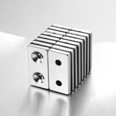 Magnetos de blocos de neodímio de buracos duplos superfortes para resistência à temperatura de engenharia