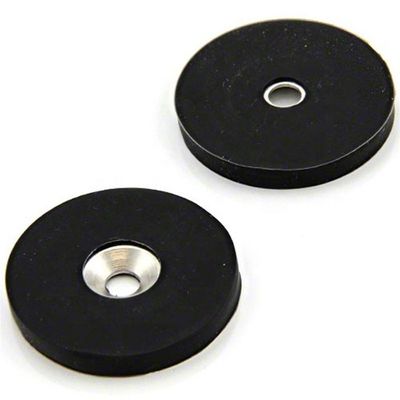 Magnético de disco NdFeB com base magnética à prova d'água, revestido de borracha e de tamanhos personalizados