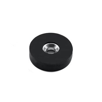 Magnético de disco NdFeB com base magnética à prova d'água, revestido de borracha e de tamanhos personalizados