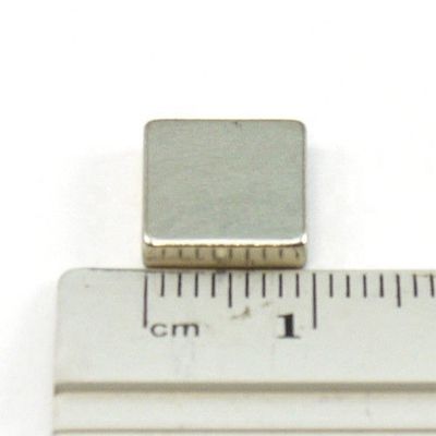 Bloco de ímã de neodímio permanente 10 mm para ímãs NdFeB de terras raras rectangulares fortes