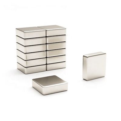 Bloco de ímã de neodímio permanente 10 mm para ímãs NdFeB de terras raras rectangulares fortes