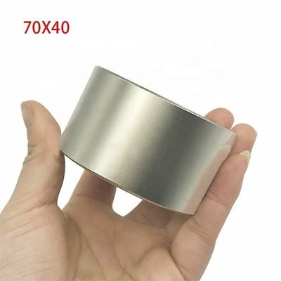 Ímã de cilindro de neodímio permanente N45 N52 D70x40mm Ímã superforte para máquinas