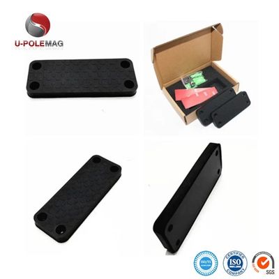 Magnetos de ferrite retangular preto personalizáveis com blocos industriais fortes e permanentes
