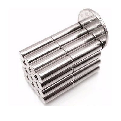 M8 Rodas de aço inoxidável de ímã de neodímio cilíndrico com buraco para processamento de compostos