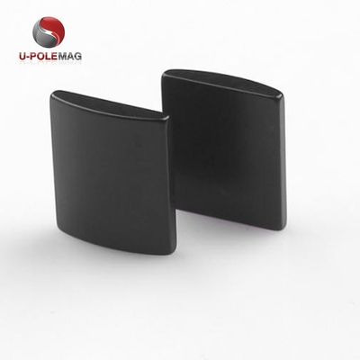 Dimensão personalizada ARC NdFeB Magnet Coating Negro Epoxi Neodímio Segmento de ímãs para motor