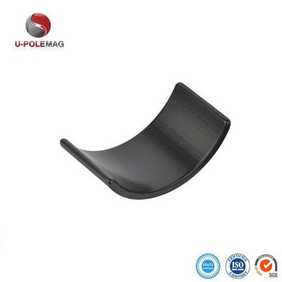 Dimensão personalizada ARC NdFeB Magnet Coating Negro Epoxi Neodímio Segmento de ímãs para motor